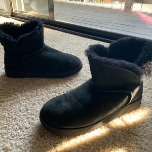 UGG Black Fluff Short Boot